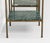 Metal Antique Brass and Green Marble Etagere Side Tables, 1950, Set of 2 For Sale - Image 7 of 12