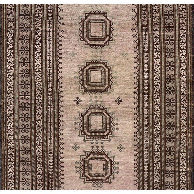 Tribal Antique Baluch Tribal Rug With All-Over Geometric Diamond Medallion Design 4'2 X 6'9 For Sale - Image 3 of 10