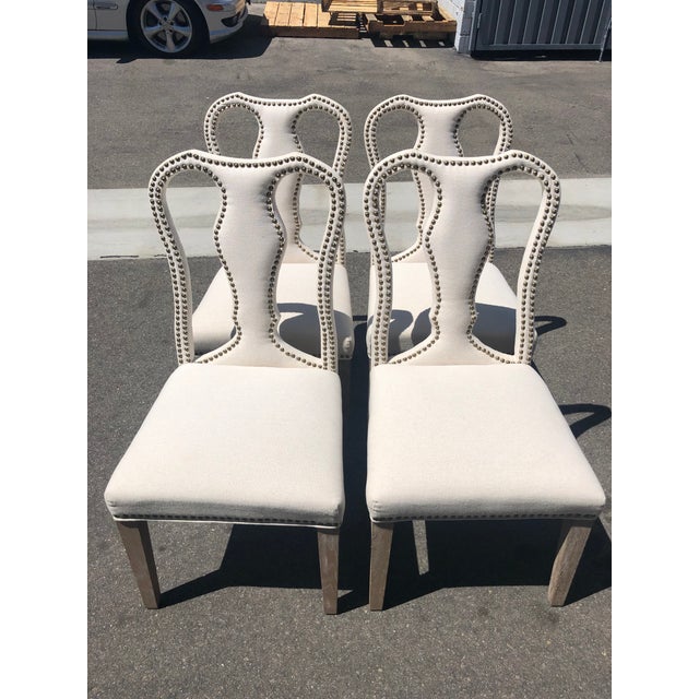 Upholstered Queen Anne Dining Chairs Set of 4 Chairish