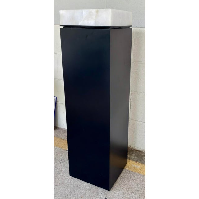 Modern Revelation Modern Alabaster Light Up Enlightened Pedestal/Floor Lamp For Sale - Image 3 of 5
