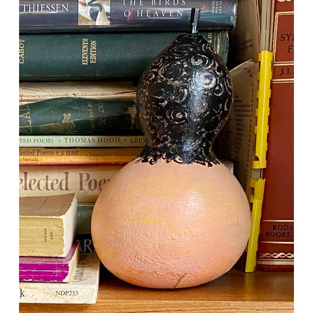 Kneeling, Nude Goddess Rattle made from a Gourd. Painted by Lawrence, Ks Folk Outsider Artist Dixie Lubin!. Over Dixie's...