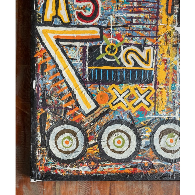 2000 - 2009 2009 Contemporary Modern Abstract Acrylic Painting by Eric Clavin For Sale - Image 5 of 11