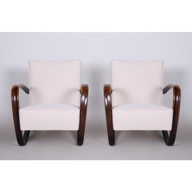 1930s Art Deco H-269 Armchairs by J. Halabala for Up Závody, Czech, 1930s, Set of 2 For Sale - Image 5 of 15