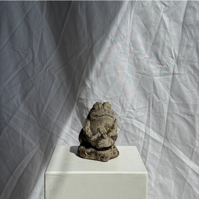 Small Balinese limestone frog sculpture with gamelan music. Authentic small local sculpture, found in Bali in a large...