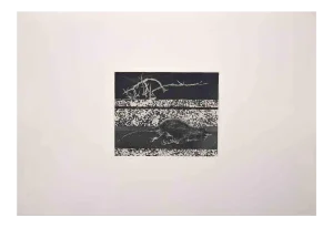 Leo Guida, Rat on the Border, Original Etching, 1971