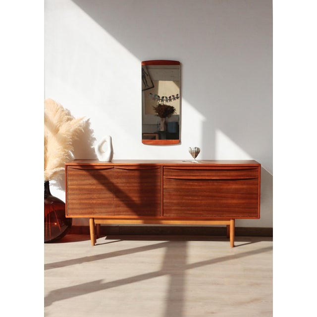 Vintage Zebrano and Walnut Sideboard from Morris of Glasgow, 1960s For Sale - Image 10 of 18