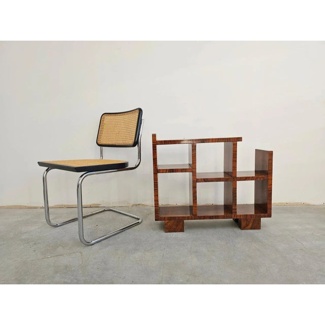 Small Art Deco Bookcase in Walnut Veneer, 1920s For Sale - Image 11 of 12