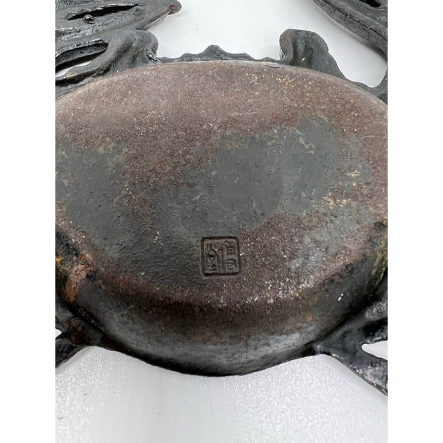 Traditional Vintage Crab Ashtray Cast Iron Made in Occupied Japan - A Pair For Sale - Image 3 of 3