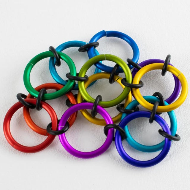David Spada Modernist Rainbow Multicolor Aluminum Bangle Bracelet For Sale - Image 11 of 14