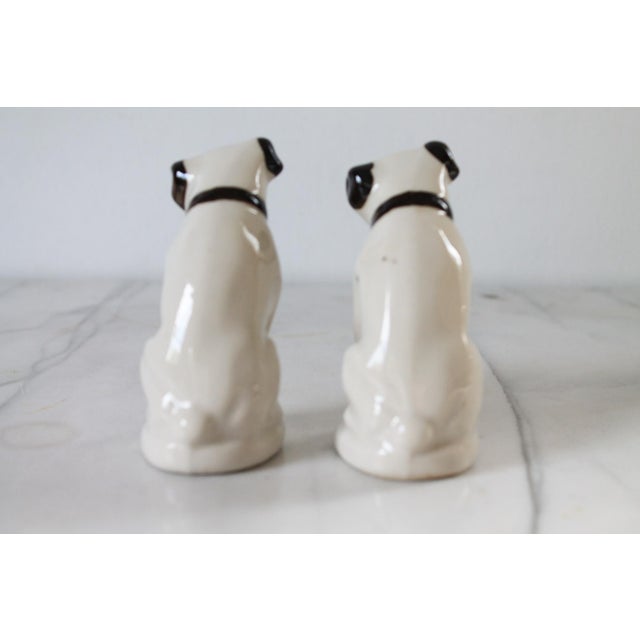 Vintage Rca Victor Dog Nipper Ceramic Salt and Pepper Shakers "His Master’s Voice" For Sale - Image 4 of 11