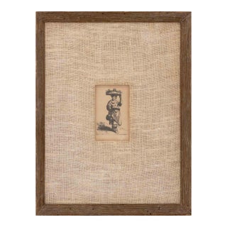 Cornelis Bega "Woman Holding a Basket" Etching For Sale