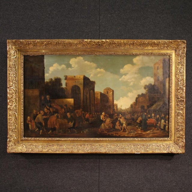 Droochsloot, Flemish Scene, 1646, Oil on Panel, Framed For Sale - Image 16 of 16
