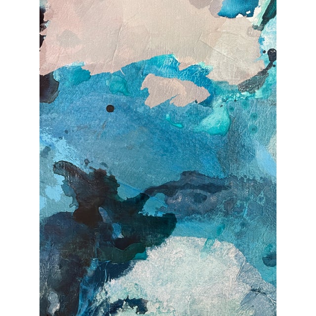 Big Blue Sea Original Painting For Sale In Austin - Image 6 of 6