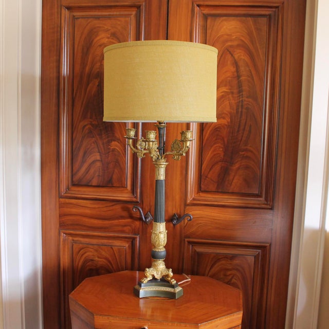 Charles X Style French Candelabra Lamp For Sale - Image 12 of 12
