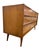 Brown Vintage Mid-Century Modern 9-Drawer Low Dresser / Credenza With Sculpted Integrated Pulls and Dovetail Drawers For Sale - Image 8 of 9