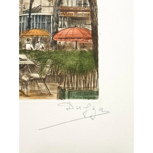 Dufza, Paris Montmartre, 1940, Etching For Sale - Image 4 of 7