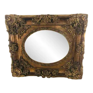 French Rococo Style Hand Carved Gilded Mirror