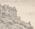 1950s Frédéric Schmied, Le Castel À Edimbourg, 1958, Graphite on Paper For Sale - Image 5 of 7