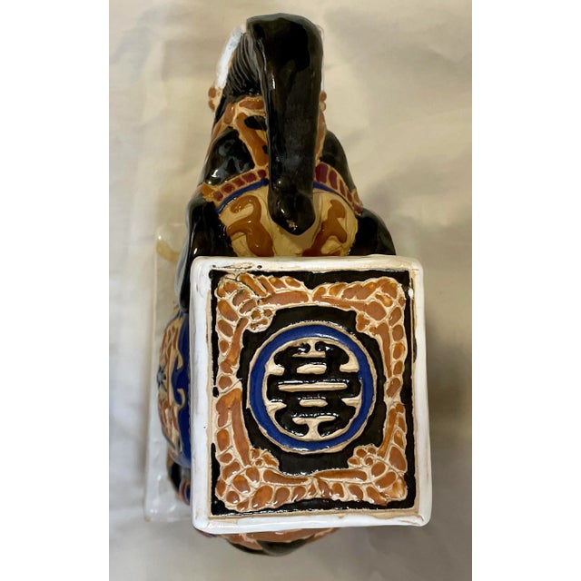 Early 20th Century Vintage Early 20th Century Chinoiserie Elephant Plant Stand For Sale - Image 5 of 6