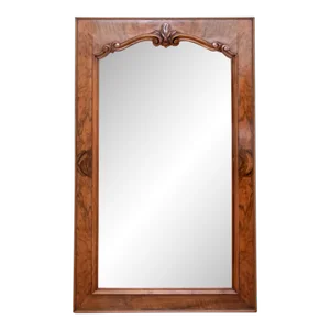 Antique Carved Mahogany Wall Mirror