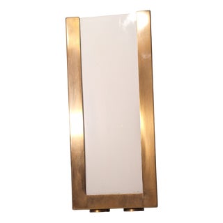 Vintage Wall Lamp in Brass and Glass by Bottega Gadda, 1980s For Sale