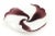 1960s Murano Seguso Purple and White Case With Silver Foil Swirled Glass Bowl Vintage For Sale - Image 5 of 10
