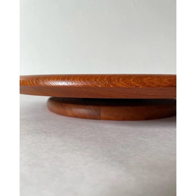 Mid-Century Modern Mid Century Digsmed Danish Teak Lazy Susan For Sale - Image 3 of 6