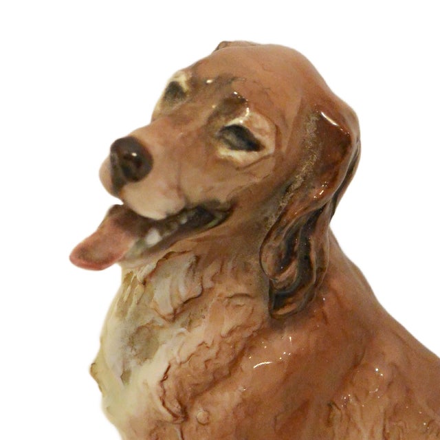 Rosenthal Mid-Century Rosenthal Porcelain Seated Irish Setter Figurine – Kunstabteilung Selb – Circa 1940s–1950s For Sale - Image 4 of 10