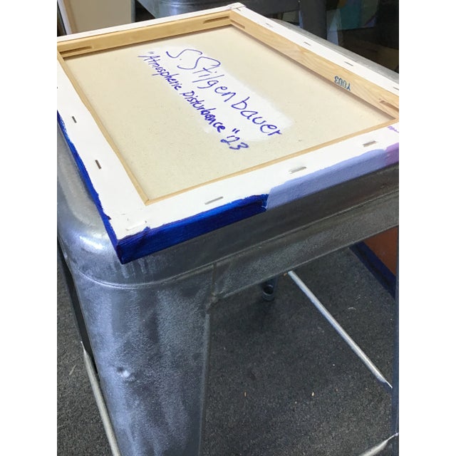 Acrylic on 9" by .62” by 12” Stretched Canvas. Artist signed on the back side with S. Stilgenbauer (CA Artist Stephen...