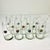 1980s Vintage Memphis Postmodern Bent Glass Sterling Medallion Tall Boy Tumblers - Set of 12 For Sale - Image 6 of 15