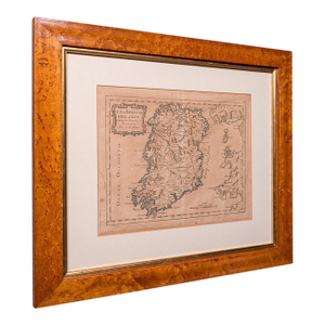Antique Map of Ireland, French, Framed Cartography, Eire, Georgian, Circa 1780