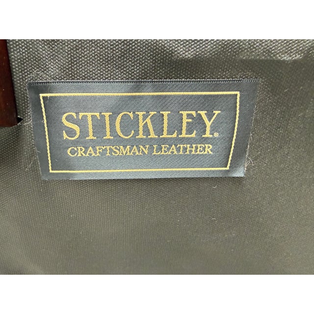 Stickley Keeler Lounge Chair + Ottoman, Set For Sale - Image 12 of 12