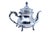 Silver Coffee Pot with Feet and Knob Lid For Sale - Image 10 of 10