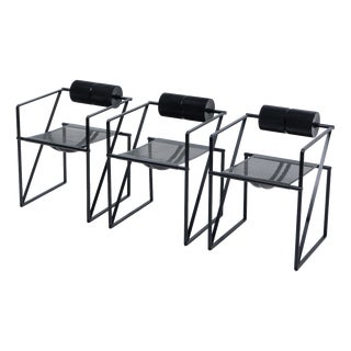 Black Seconda Chairs by Mario Botta for Alias, 1980s For Sale