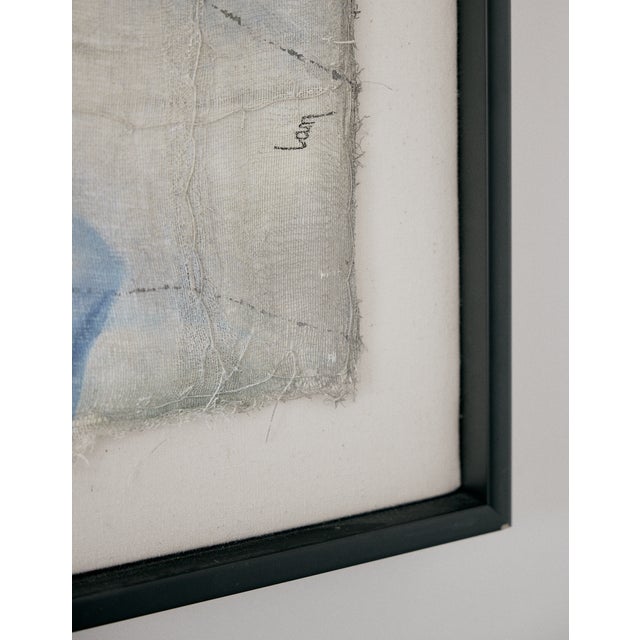 Abstract Paint on Gauze, Framed, by Diane Petry For Sale In New York - Image 6 of 17