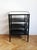 Vintage Czechoslovak Functionalist Étagère in Black Wood and Bevelled Glass, 1940s For Sale - Image 6 of 10