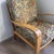 Very unique, art deco slat back chair very little wear one spot thinning on the seat no stains no tears otherwise great...