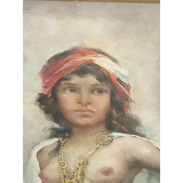 Josef Svoboda, Algerian Female, 1920s, Oil, Framed For Sale - Image 10 of 11