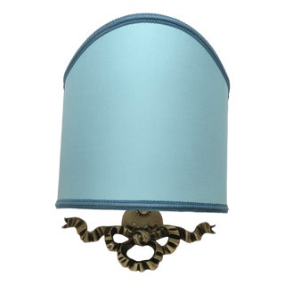 Lampshade with Cast Bow Decoration, 1950s For Sale