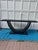 1960s Vintage Black Lacquer U-Shape Arched Base Console Table by Drexel For Sale - Image 5 of 11