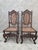 Gothic Antique Jacobean Renaissance Revival Carved Oak Cane Throne Chairs - Pair For Sale - Image 3 of 12