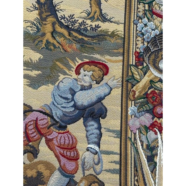Aubusson Style Jacquard Tapestry, 1980s For Sale - Image 9 of 18