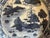 Chinese Kraak Ware style blue and white decorated with foliate and geometric designs, meandering vines underneath,...
