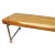 Tan Modern Acacia Slab & Iron Bench For Sale - Image 8 of 9