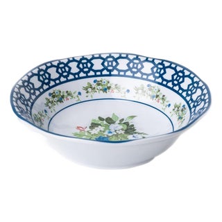 Trellis and Topiary Melamine Soup/Cereal Bowls, Set of 4 For Sale