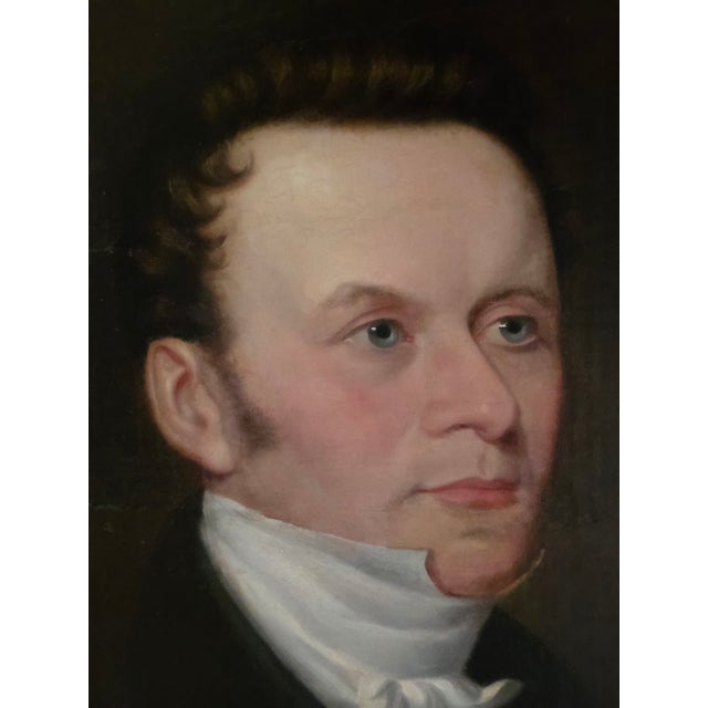 American 19th Century Portraits - a Pair For Sale - Image 3 of 12