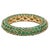 Natural 4.17 cts zambian emerald band ring in 18k gold For Sale In New York - Image 6 of 18