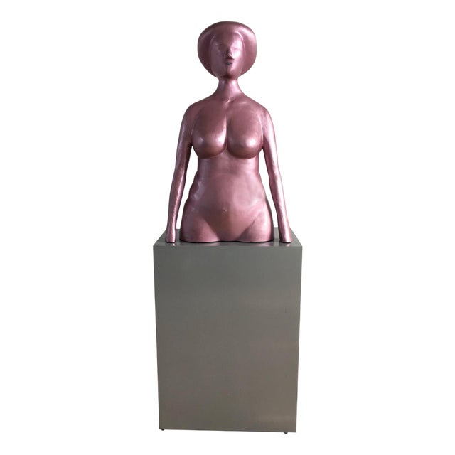 Italian Postmodern Sculpture in Pink Lacquered Aluminum attributed to Ugo La Pietra, 1980 For Sale