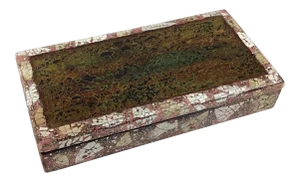 Vintage Artisan Lacquered Covered Box by Artex Saigon