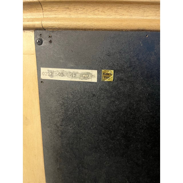 Hollywood Regency Palm-Form Coastal Cabinet With Hand-Painted Finish For Sale - Image 10 of 10